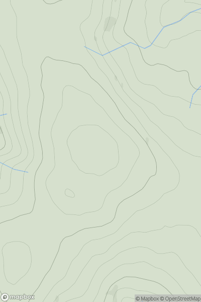 Thumbnail image for Cnoc Odhar [Knapdale and Kintyre] showing contour plot for surrounding peak